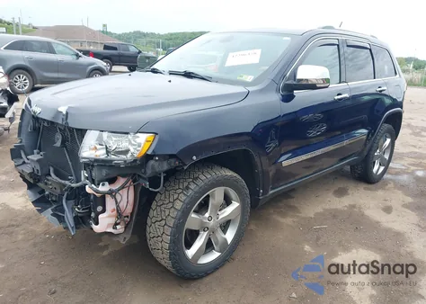 2012 Jeep Grand Cherokee Overland из США, поврежденный, VIN 1C4RJFCT2CC209465